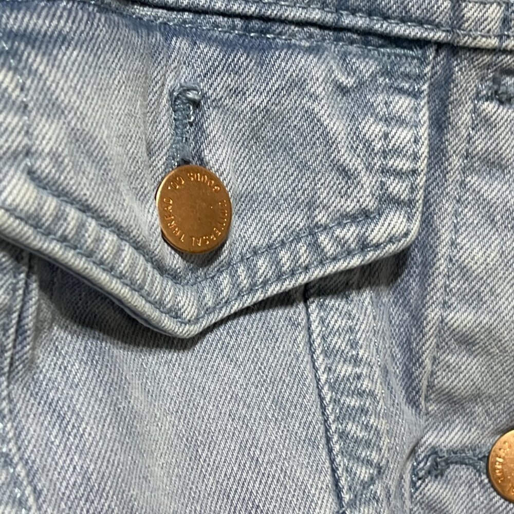 Universal Thread Denim Trucker Jacket Light Wash XS Extra Small Women's - Picture 5 of 8